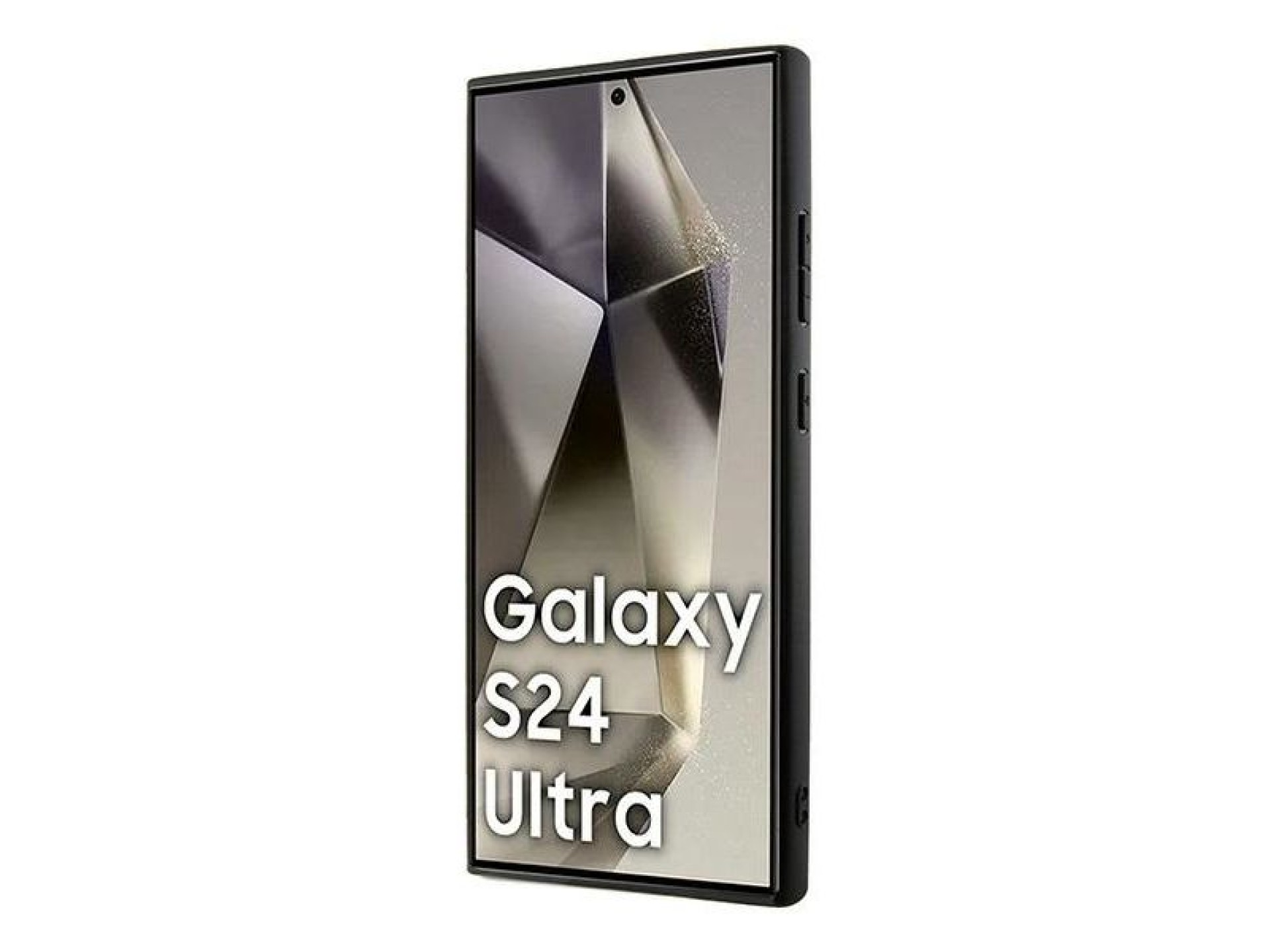Capa DKNY em couro com estampa xadrez monocromática e MagSafe para Samsung Galaxy S24 Ultra - Preta