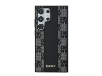 Capa DKNY em couro com estampa xadrez monocromática e MagSafe para Samsung Galaxy S24 Ultra - Preta Capa DKNY em couro com estampa xadrez monocromática e MagSafe para Samsung Galaxy S24 Ultra - Preta