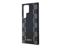 Capa DKNY em couro com estampa xadrez monocromática e MagSafe para Samsung Galaxy S24 Ultra - Preta Capa DKNY em couro com estampa xadrez monocromática e MagSafe para Samsung Galaxy S24 Ultra - Preta