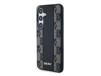 DKNY Leather Checkered Mono Pattern MagSafe case for Samsung Galaxy S24 - black DKNY Leather Checkered Mono Pattern MagSafe case for Samsung Galaxy S24 - black