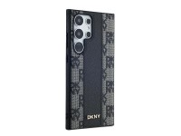 Capa DKNY em couro com estampa xadrez monocromática e MagSafe para Samsung Galaxy S24 Ultra - Preta Capa DKNY em couro com estampa xadrez monocromática e MagSafe para Samsung Galaxy S24 Ultra - Preta