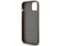 DKNY Leather Pattern Metal Logo MagSafe case for iPhone 15 / 14 / 13 - brown DKNY Leather Pattern Metal Logo MagSafe case for iPhone 15 / 14 / 13 - brown