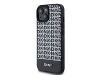 DKNY Leather Printed Pattern Metal Logo MagSafe Case for iPhone 15/14/13 - Black DKNY Leather Printed Pattern Metal Logo MagSafe Case for iPhone 15/14/13 - Black