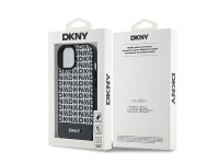 DKNY Leather Printed Pattern Metal Logo MagSafe Case for iPhone 15/14/13 - Black DKNY Leather Printed Pattern Metal Logo MagSafe Case for iPhone 15/14/13 - Black