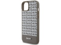 Funda DKNY de piel con estampado y logotipo metálico MagSafe para iPhone 15 / 14 / 13 - Marrón Funda DKNY de piel con estampado y logotipo metálico MagSafe para iPhone 15 / 14 / 13 - Marrón