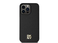 DKNY Leather Monogram Pattern Metal Logo MagSafe Case for iPhone 15 Pro Max - Black DKNY Leather Monogram Pattern Metal Logo MagSafe Case for iPhone 15 Pro Max - Black