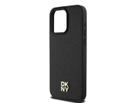 DKNY Leather Monogram Pattern Metal Logo MagSafe Case for iPhone 15 Pro Max - Black DKNY Leather Monogram Pattern Metal Logo MagSafe Case for iPhone 15 Pro Max - Black