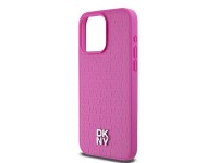 DKNY Leather Monogram Pattern Metal Logo MagSafe Case for iPhone 15 Pro Max - Pink DKNY Leather Monogram Pattern Metal Logo MagSafe Case for iPhone 15 Pro Max - Pink