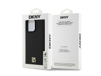DKNY Leather Monogram Pattern Metal Logo MagSafe Case for iPhone 15 Pro Max - Black DKNY Leather Monogram Pattern Metal Logo MagSafe Case for iPhone 15 Pro Max - Black