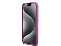 DKNY Leather Monogram Pattern Metal Logo MagSafe Case for iPhone 15 Pro Max - Pink DKNY Leather Monogram Pattern Metal Logo MagSafe Case for iPhone 15 Pro Max - Pink