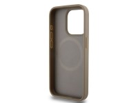 DKNY Leather Printed Pattern Metal Logo MagSafe Case for iPhone 15 Pro Max - Brown DKNY Leather Printed Pattern Metal Logo MagSafe Case for iPhone 15 Pro Max - Brown
