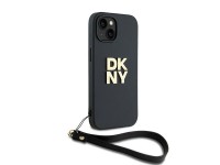 DKNY Wrist Strap Stock Logo case for iPhone 14 / 15 / 13 - black DKNY Wrist Strap Stock Logo case for iPhone 14 / 15 / 13 - black