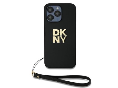 DKNY Wrist Strap Stock Logo case for iPhone 14 Pro Max - black DKNY Wrist Strap Stock Logo case for iPhone 14 Pro Max - black