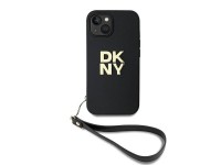 DKNY Wrist Strap Stock Logo case for iPhone 14 / 15 / 13 - black DKNY Wrist Strap Stock Logo case for iPhone 14 / 15 / 13 - black