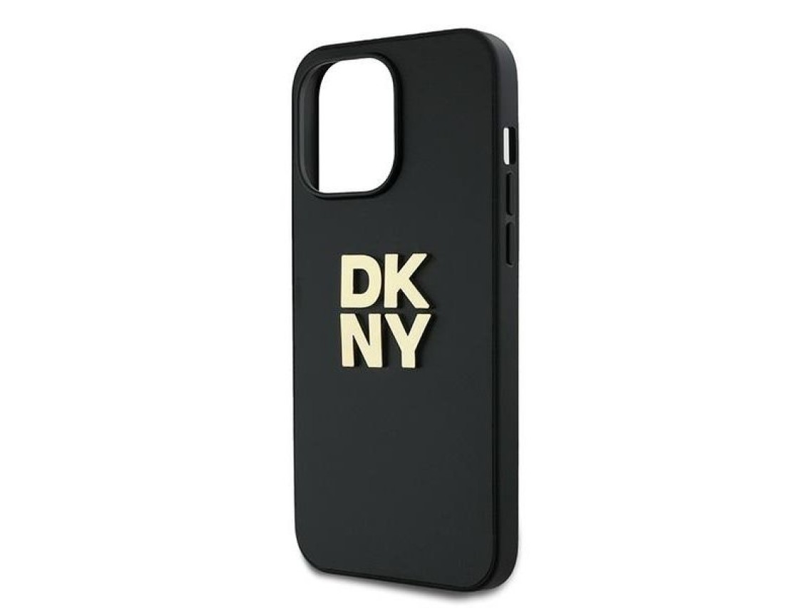 Funda con correa de muñeca DKNY con logo para iPhone 14 Pro - negra