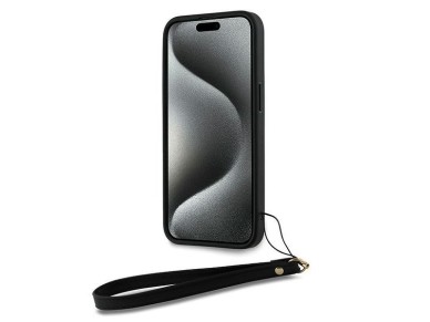 DKNY Wrist Strap Stock Logo case for iPhone 14 Pro Max - black DKNY Wrist Strap Stock Logo case for iPhone 14 Pro Max - black