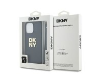 Funda con correa de muñeca DKNY con logo para iPhone 14 Pro Max - negra Funda con correa de muñeca DKNY con logo para iPhone 14 Pro Max - negra