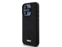 DKNY 3D Rubber Repeat Pattern case for iPhone 15 Pro - black DKNY 3D Rubber Repeat Pattern case for iPhone 15 Pro - black