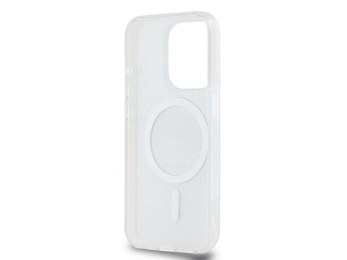 Funda DKNY IML Mono & Stripe MagSafe para iPhone 15 Pro Max - beige
