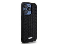 DKNY 3D Rubber Repeat Pattern case for iPhone 15 Pro - black DKNY 3D Rubber Repeat Pattern case for iPhone 15 Pro - black