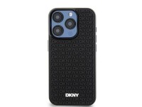 DKNY 3D Rubber Repeat Pattern case for iPhone 15 Pro - black DKNY 3D Rubber Repeat Pattern case for iPhone 15 Pro - black