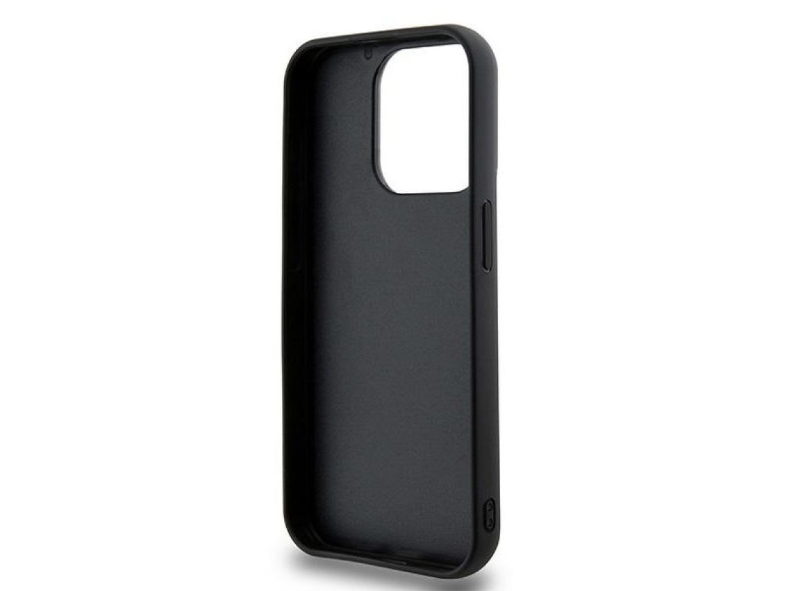 DKNY 3D Rubber Repeat Pattern case for iPhone 15 Pro - black