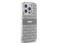 Funda DKNY IML Mono & Stripe MagSafe para iPhone 15 Pro Max - beige Funda DKNY IML Mono & Stripe MagSafe para iPhone 15 Pro Max - beige