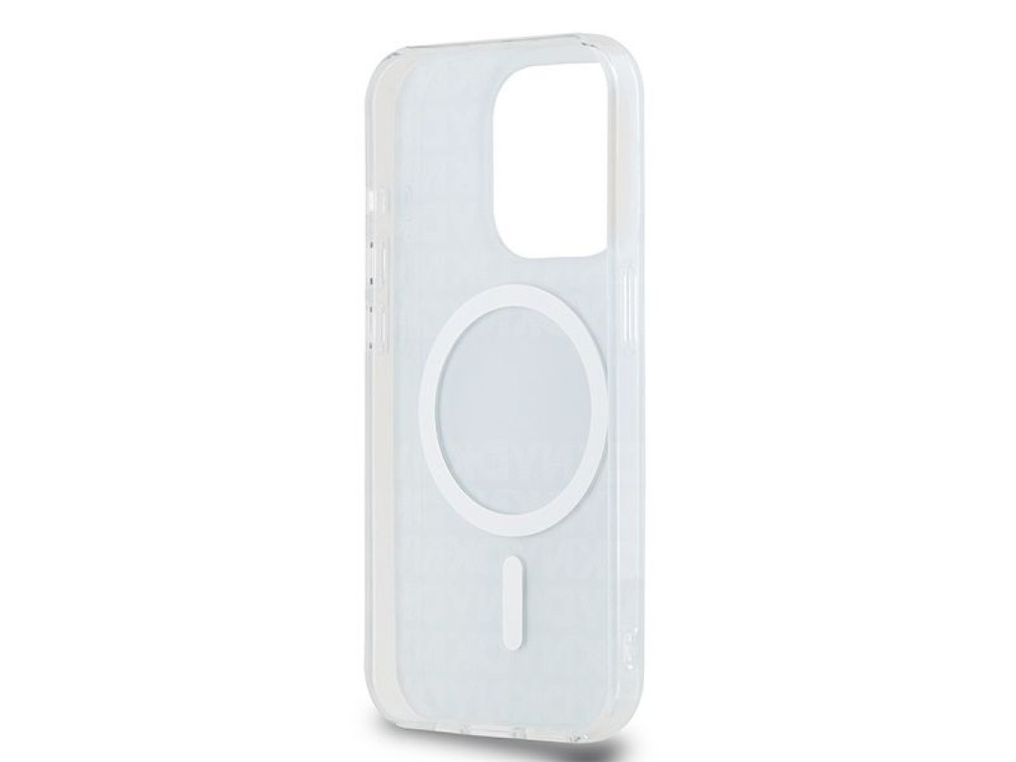 Capa DKNY IML Mono & Stripe MagSafe para iPhone 15 Pro Max - azul