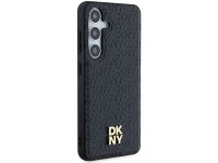 DKNY Leather Pattern Metal Logo MagSafe case for Samsung Galaxy S24 - black DKNY Leather Pattern Metal Logo MagSafe case for Samsung Galaxy S24 - black