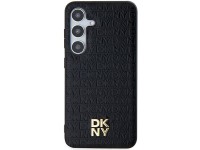 DKNY Leather Pattern Metal Logo MagSafe case for Samsung Galaxy S24 - black DKNY Leather Pattern Metal Logo MagSafe case for Samsung Galaxy S24 - black
