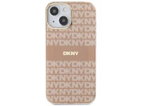 Funda MagSafe DKNY IML Mono & Stripe para iPhone 15 Plus / 14 Plus - Rosa