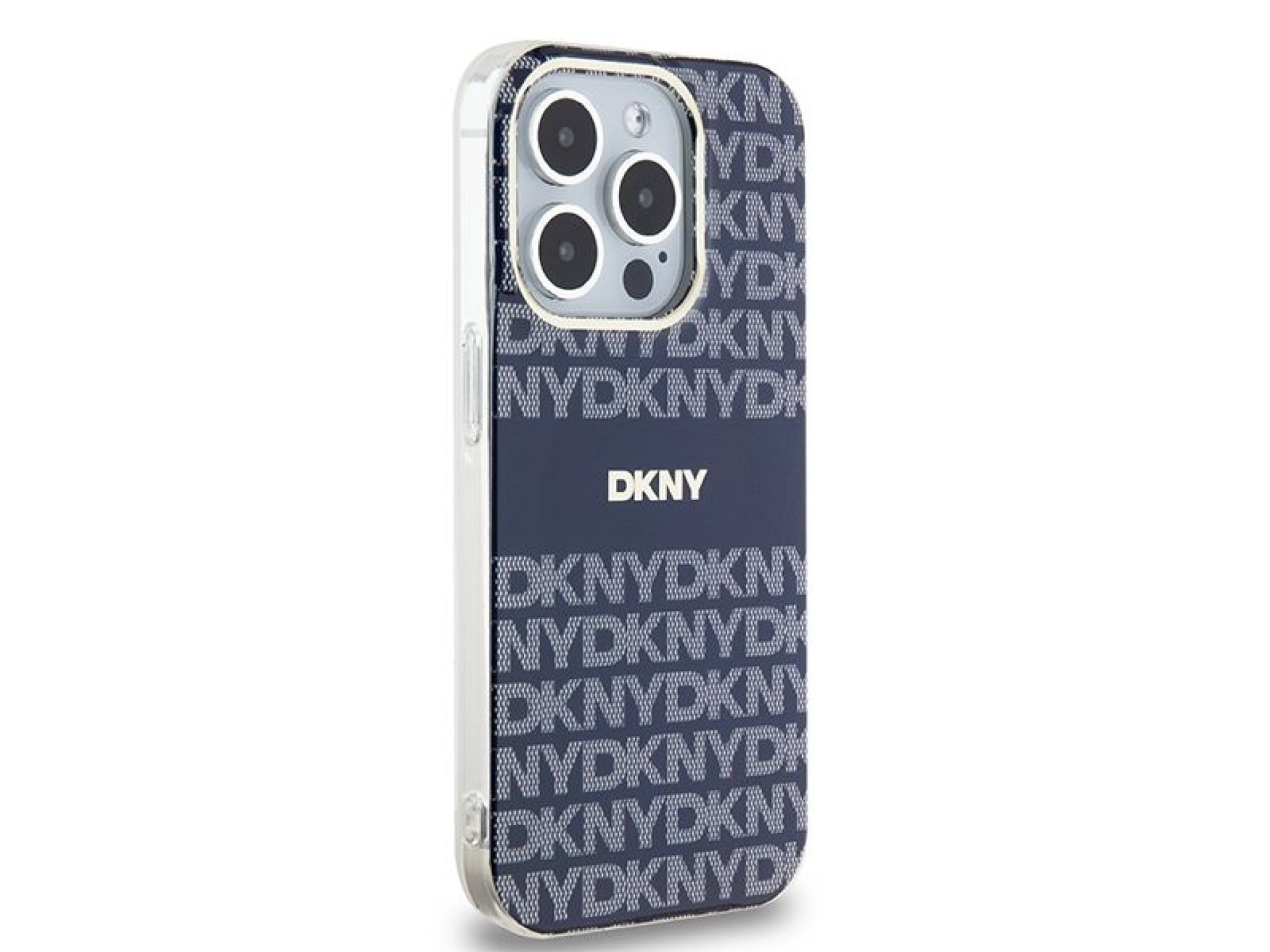 DKNY IML Mono & Stripe MagSafe case for iPhone 15 Pro - blue