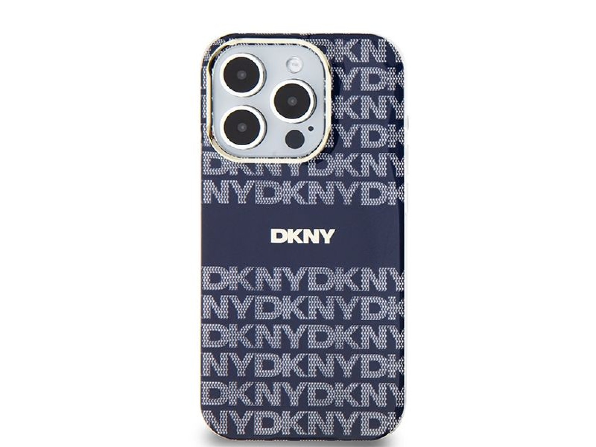 DKNY IML Mono & Stripe MagSafe case for iPhone 15 Pro - blue