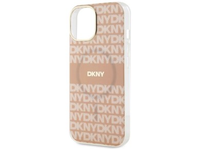 Funda MagSafe DKNY IML Mono & Stripe para iPhone 15 Plus / 14 Plus - Rosa
