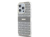 DKNY IML Mono & Stripe MagSafe case for iPhone 15 Pro - beige DKNY IML Mono & Stripe MagSafe case for iPhone 15 Pro - beige