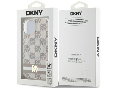 DKNY IML Checkered Mono Pattern & Printed Stripes MagSafe Case for iPhone 15 Plus / 14 Plus - Beige DKNY IML Checkered Mono Pattern & Printed Stripes MagSafe Case for iPhone 15 Plus / 14 Plus - Beige