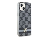 DKNY IML Checkered Mono Pattern & Printed Stripes MagSafe Case for iPhone 15 Plus / 14 Plus - Black DKNY IML Checkered Mono Pattern & Printed Stripes MagSafe Case for iPhone 15 Plus / 14 Plus - Black