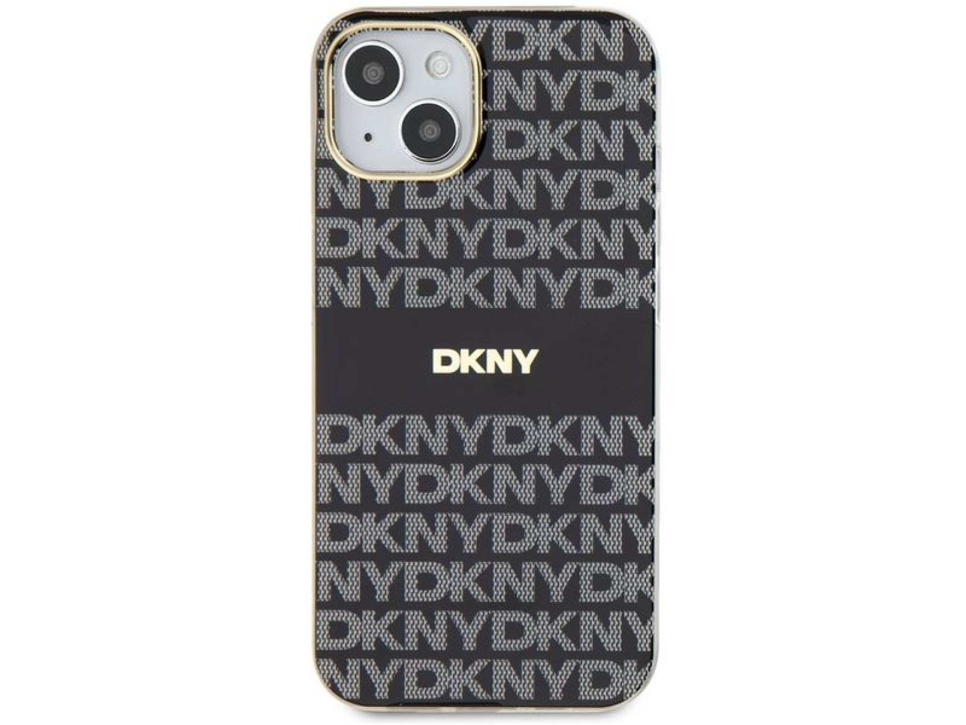 DKNY IML Mono & Stripe MagSafe Case for iPhone 15 Plus / 14 Plus - Black