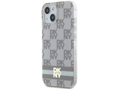 DKNY IML Checkered Mono Pattern & Printed Stripes MagSafe Case for iPhone 15 Plus / 14 Plus - Beige DKNY IML Checkered Mono Pattern & Printed Stripes MagSafe Case for iPhone 15 Plus / 14 Plus - Beige