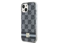 DKNY IML Checkered Mono Pattern & Printed Stripes MagSafe Case for iPhone 15 Plus / 14 Plus - Black DKNY IML Checkered Mono Pattern & Printed Stripes MagSafe Case for iPhone 15 Plus / 14 Plus - Black