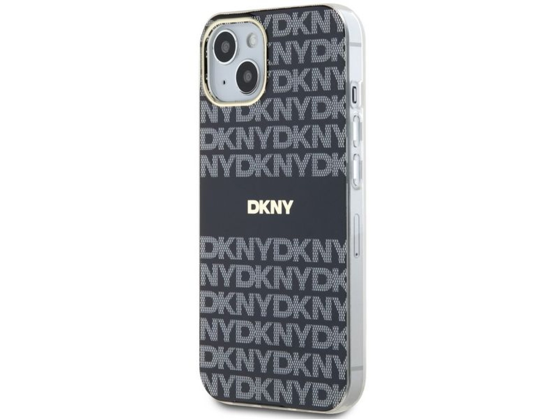 DKNY IML Mono & Stripe MagSafe Case for iPhone 15 Plus / 14 Plus - Black