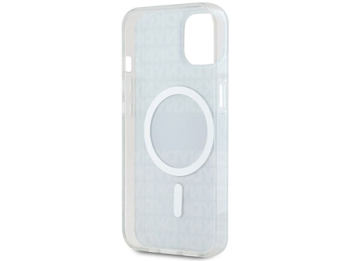 DKNY IML Mono & Stripe MagSafe Case for iPhone 15 Plus / 14 Plus - Black
