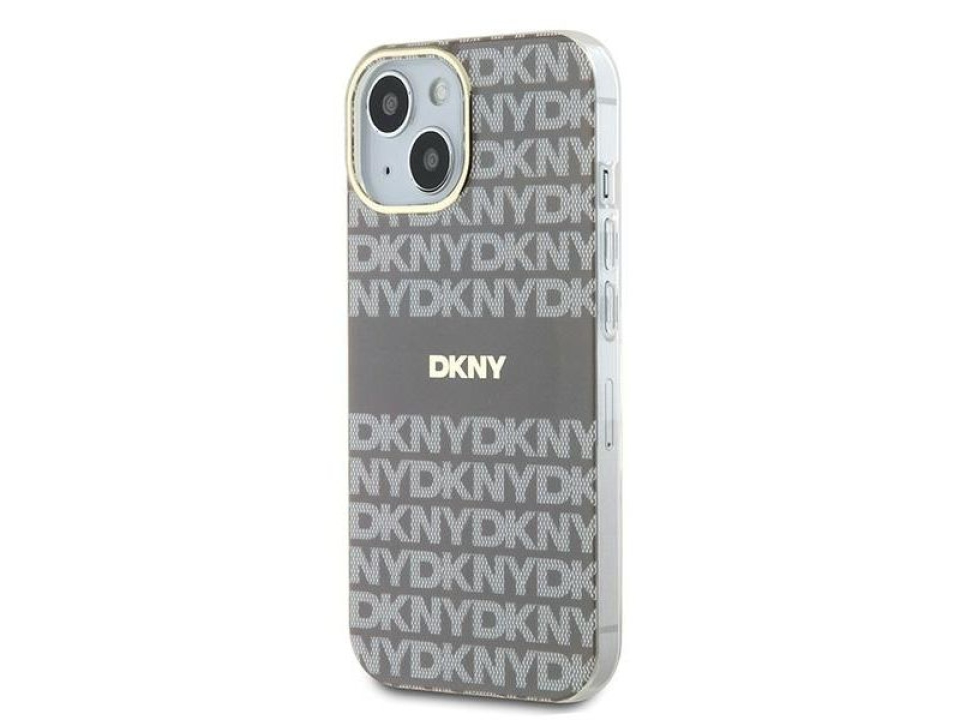 DKNY IML Mono & Stripe MagSafe case for iPhone 15 / 14 / 13 - beige