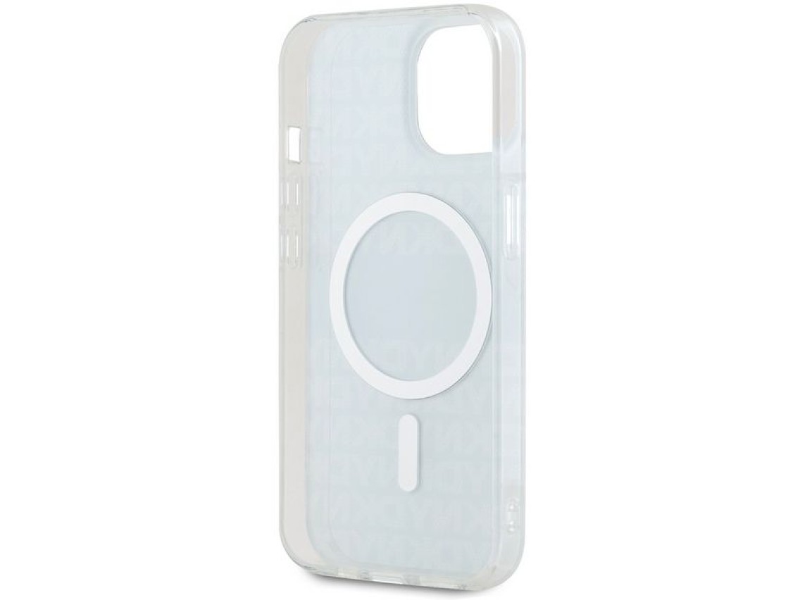 Funda DKNY IML Mono & Stripe MagSafe para iPhone 15 / 14 / 13 - azul