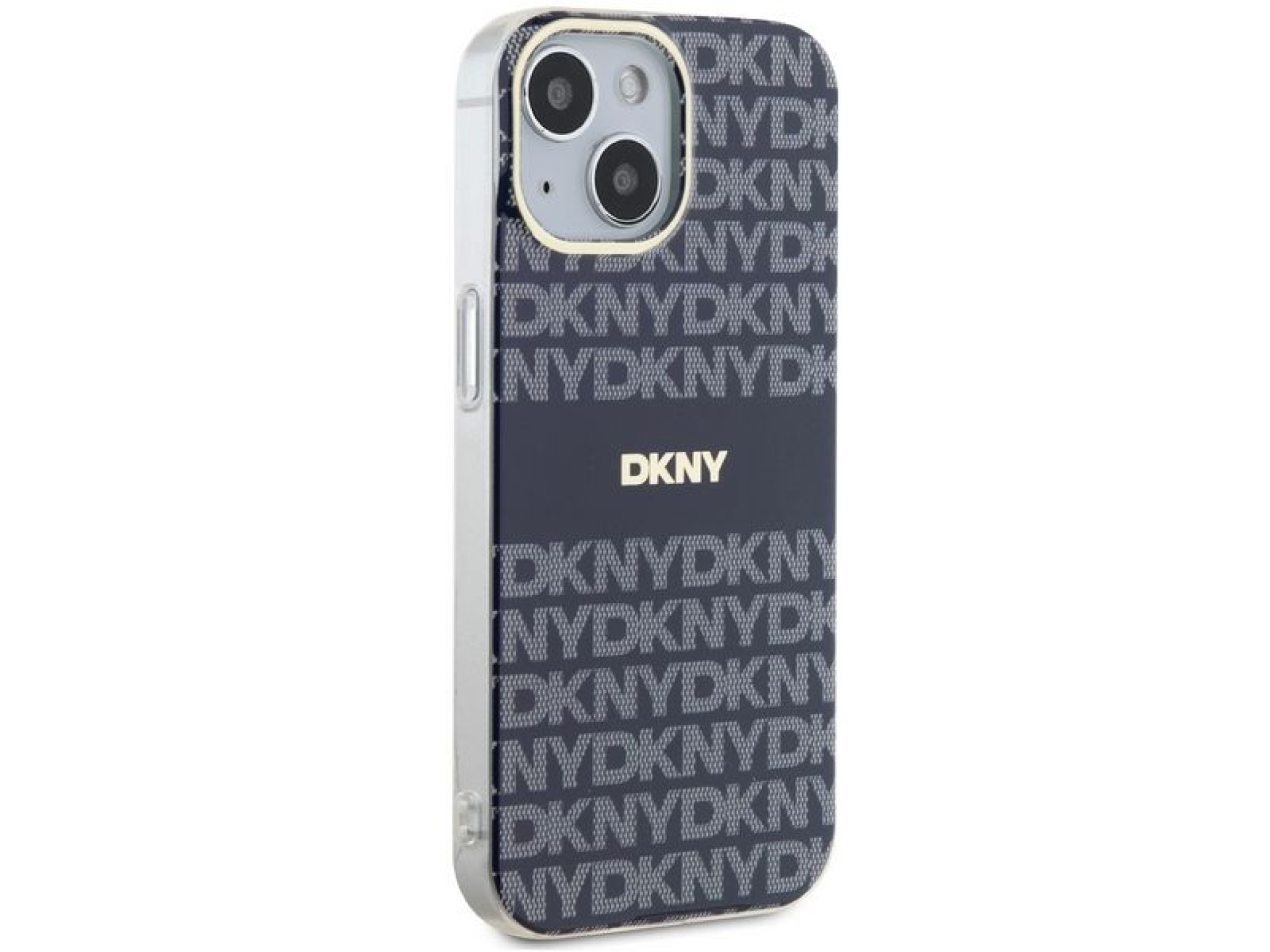 Funda DKNY IML Mono & Stripe MagSafe para iPhone 15 / 14 / 13 - azul