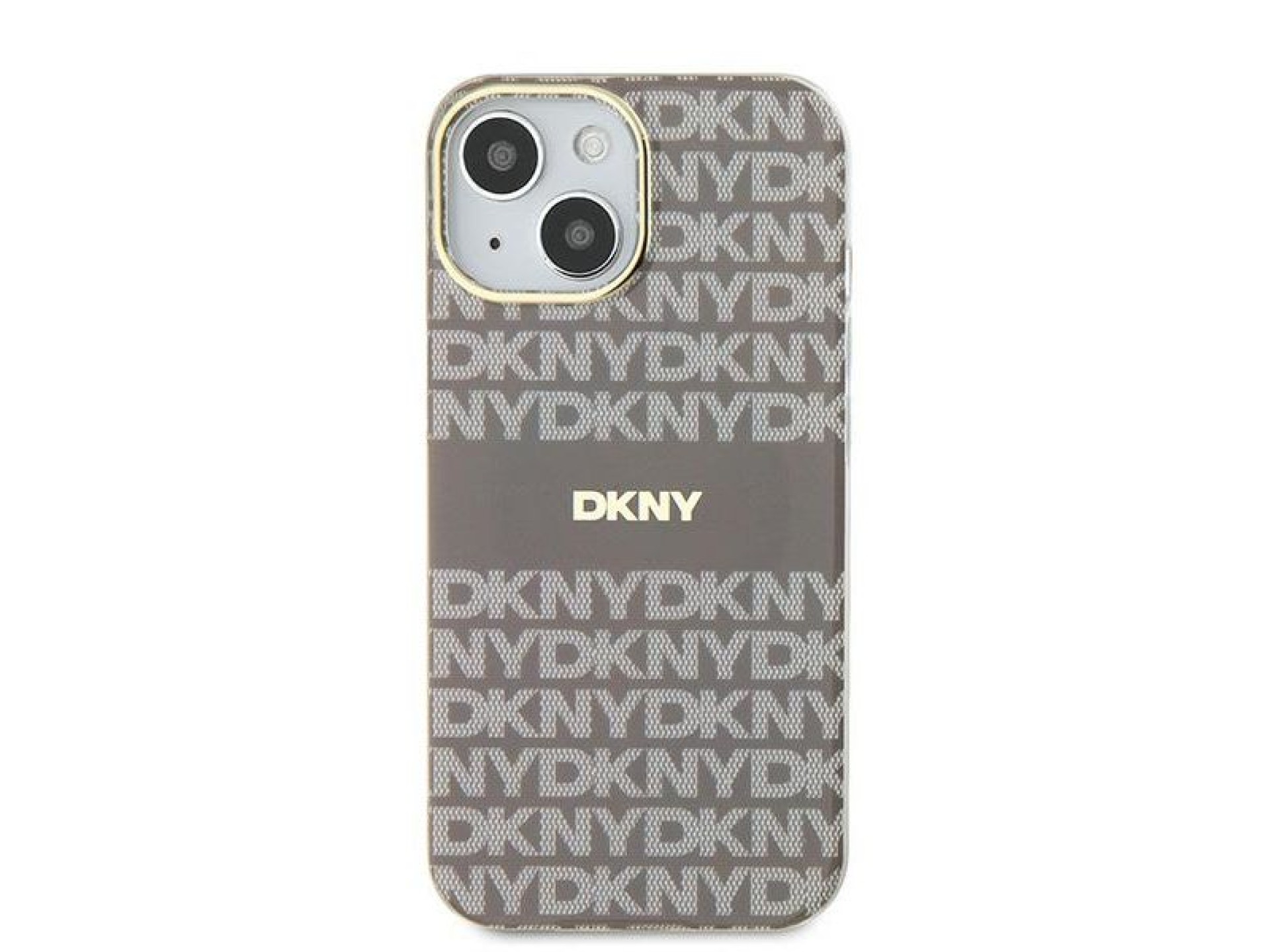 DKNY IML Mono & Stripe MagSafe case for iPhone 15 / 14 / 13 - beige
