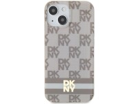 DKNY IML Checkered Mono Pattern & Printed Stripes MagSafe case for iPhone 15 / 14 / 13 - beige DKNY IML Checkered Mono Pattern & Printed Stripes MagSafe case for iPhone 15 / 14 / 13 - beige