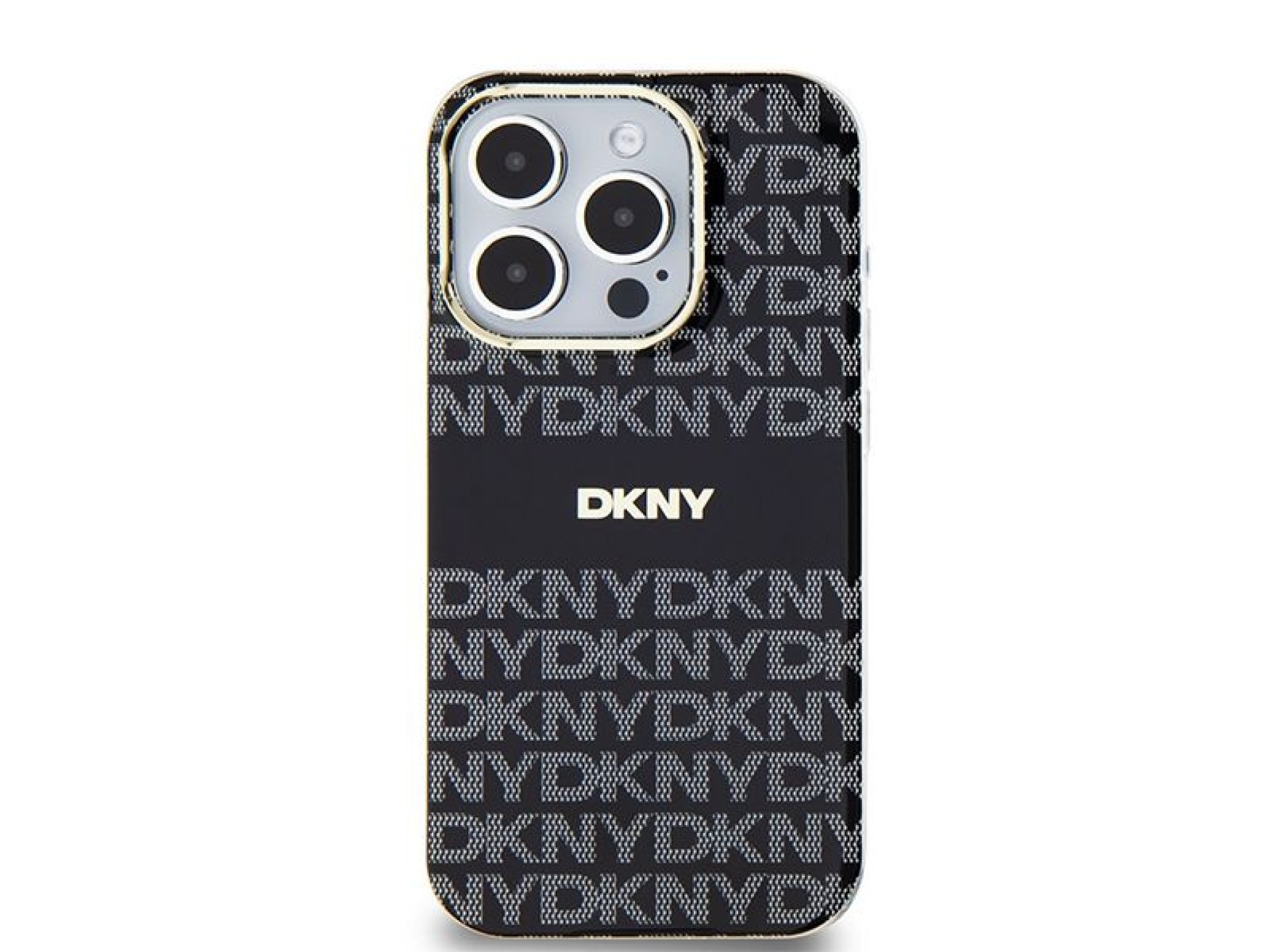Capa DKNY IML Mono & Stripe MagSafe para iPhone 14 Pro Max - preta