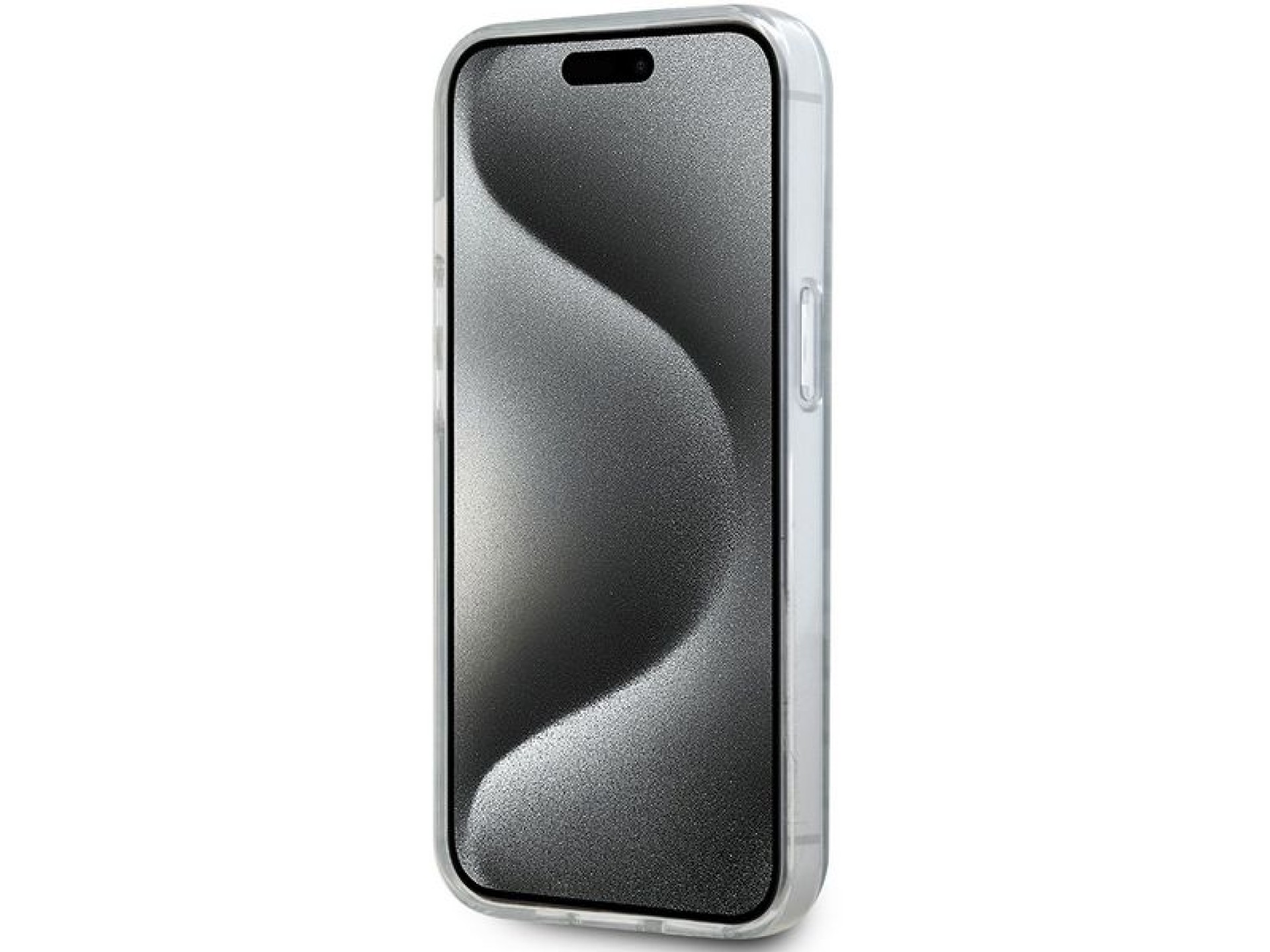 Capa DKNY IML Mono & Stripe MagSafe para iPhone 15/14/13 - Preta