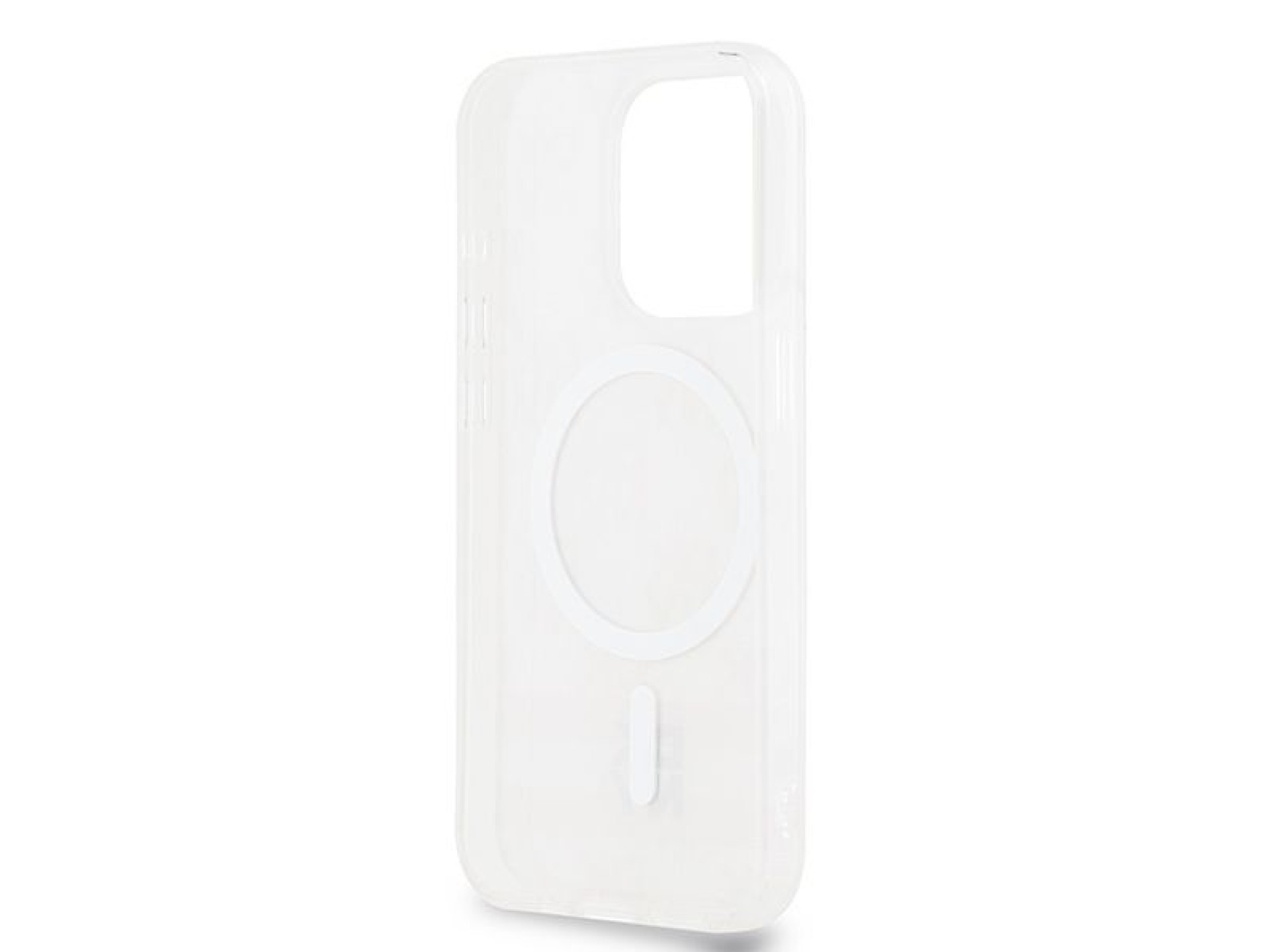 Capa MagSafe DKNY IML com estampa xadrez monocromática e listras para iPhone 13 Pro Max - rosa